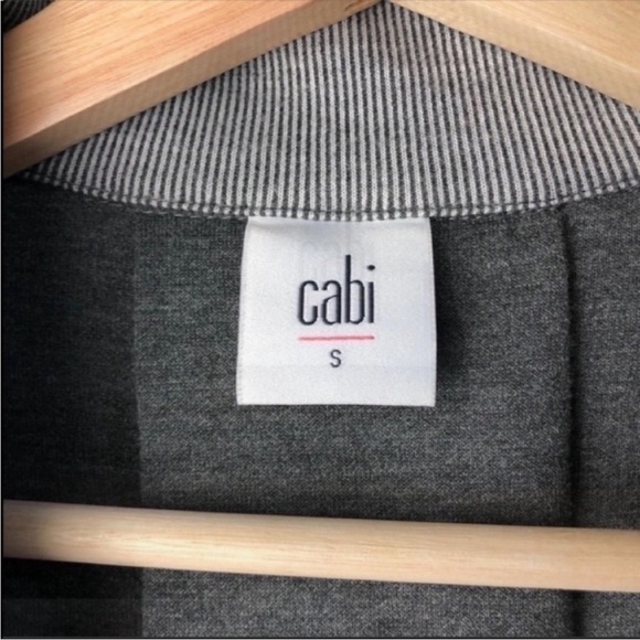 CABI Drop Off Pinstripe Zipper Sweater Jacket Blazer 5300 Size S - Picture 4 of 8